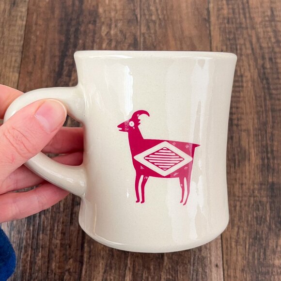 Pipestone Mimbreno Indian Replica Bighorn Sheep Lizard (Set of 2) Cafe Mugs 10oz - Picture 9 of 10